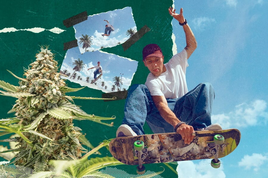 Skateboarden und Cannabis: Erkunde ihre jahrzehntelange Verbindung